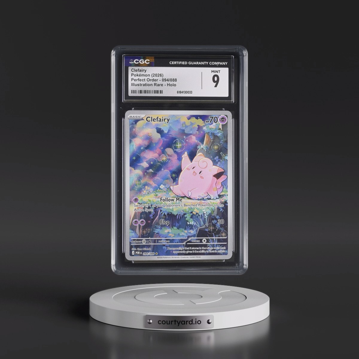 2026 Perfect Order - POR EN #094/088 Clefairy - Illustration Rare Holo (CGC 9 MINT)