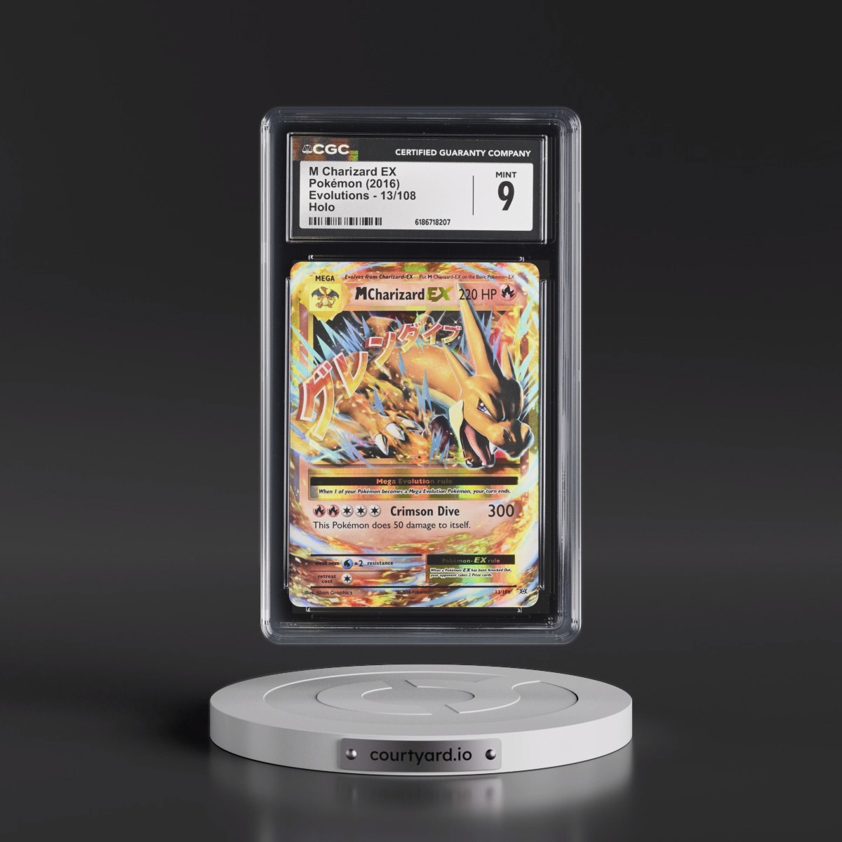 2016 Evolutions #13/108 M Charizard EX - Holo (CGC 9 MINT)