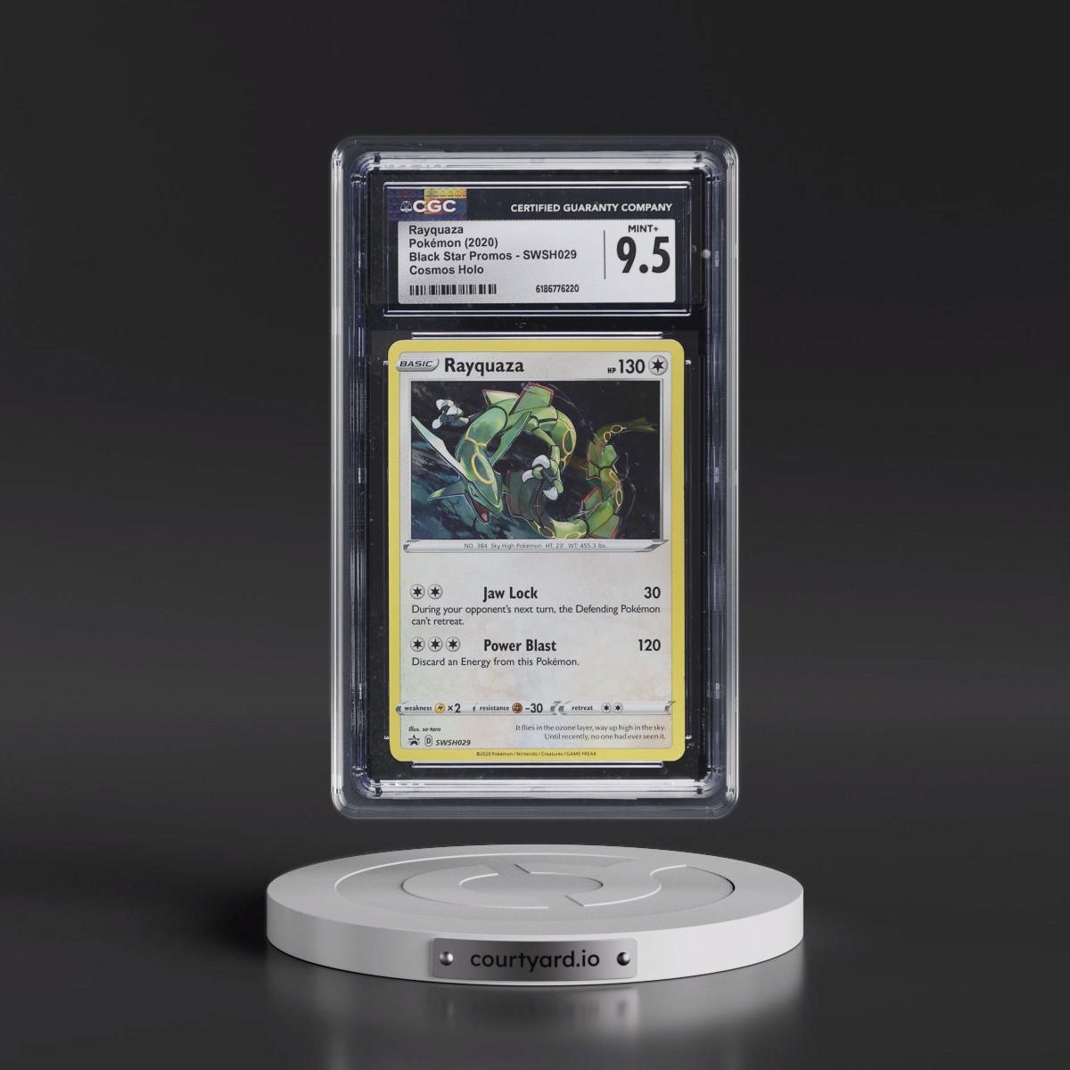2017 Black Star Promos - Sword & Shield Rayquaza - Cosmos Holo #SWSH029 CGC 9.5
