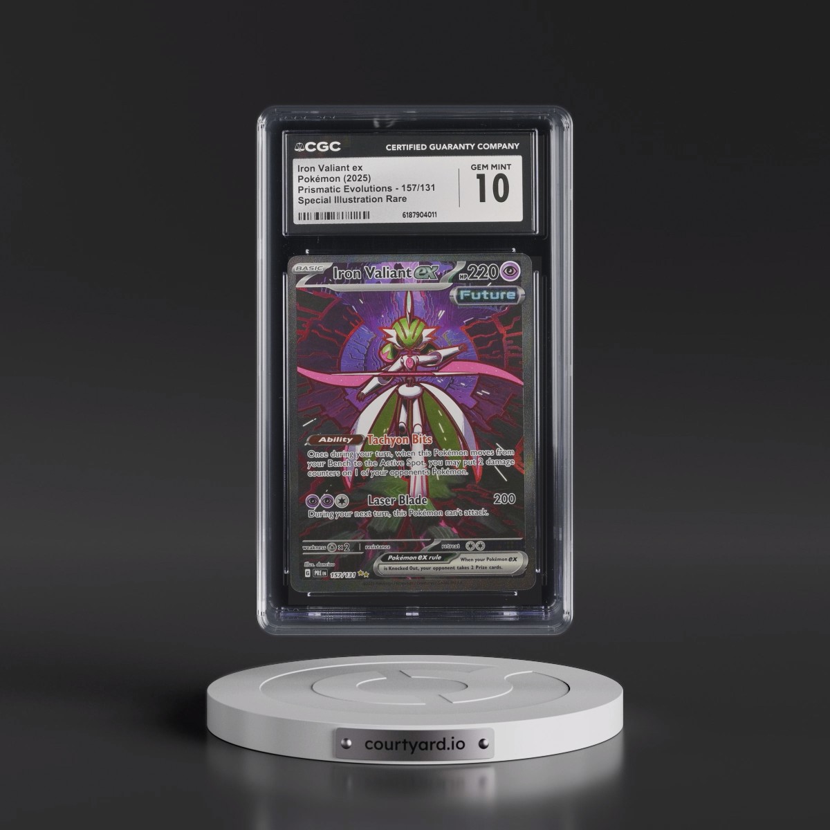 2024 Prismatic Evolutions - PRE EN #157/131 Iron Valiant ex - Special Illustration Rare (Holo) (CGC 10 GEM MINT)