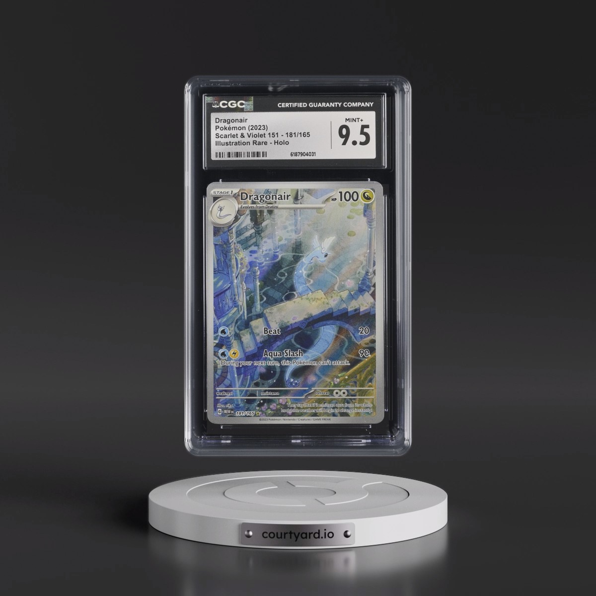 2023 Scarlet & Violet 151 - MEW EN #181/165 Dragonair - Illustration Rare Holo (CGC 9.5 MINT+)