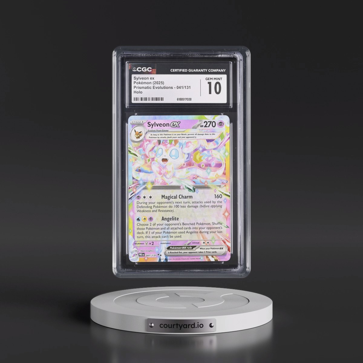 2024 Prismatic Evolutions - PRE EN #041/131 Sylveon ex - Holo (CGC 10 GEM MINT)