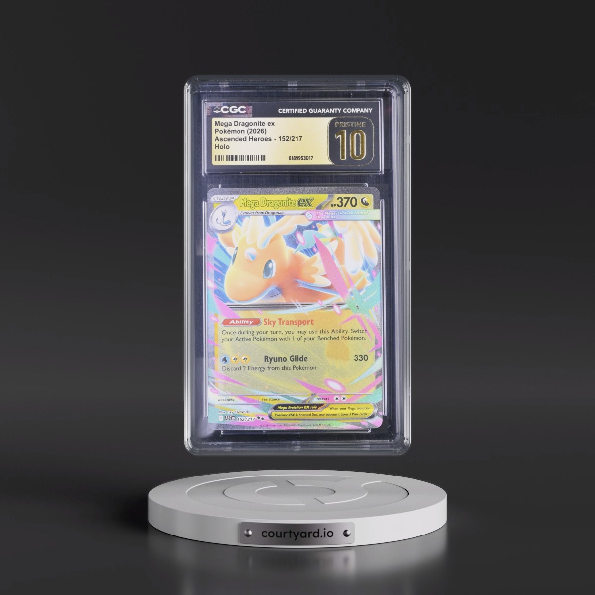 2026 Ascended Heroes - ASC EN #152/217 Mega Dragonite ex - Holo (CGC 10 PRISTINE)