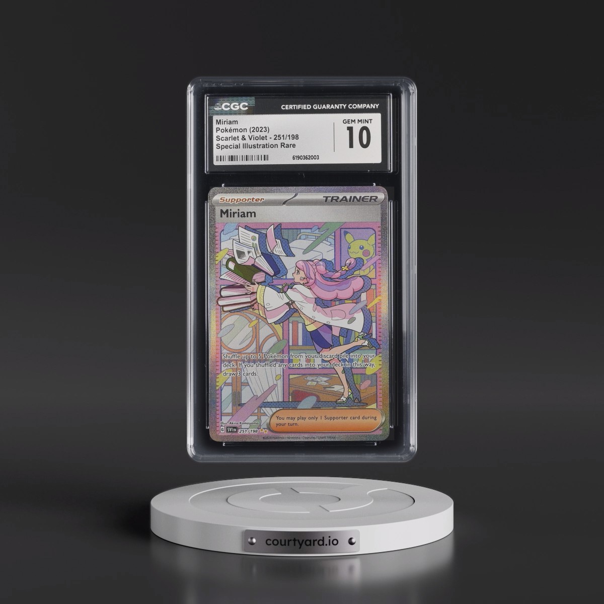 2023 Scarlet & Violet #251/198 Miriam - Special Illustration Rare (Holo) (CGC 10 GEM MINT)