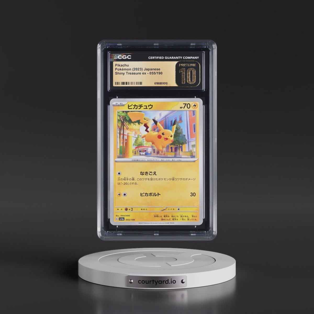 2023 Shiny Treasure ex #055/190 Pikachu (CGC 10 PRISTINE)