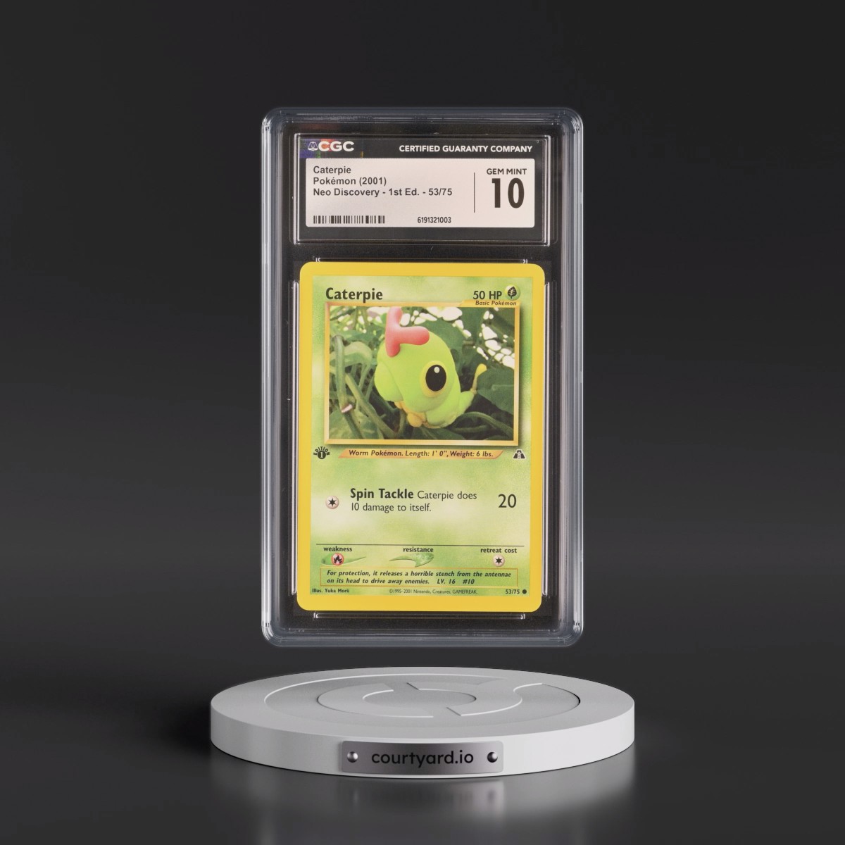 2001 Neo Discovery Caterpie - 1st Edition #53/75 CGC 10