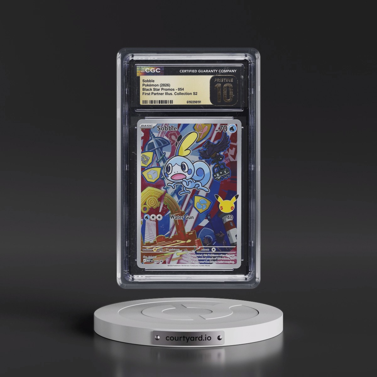 2025 Black Star Promos - Mega Evolution MEP EN Sobble - First Partner Illustration Collection Series 2 (Holo) #054 CGC 10