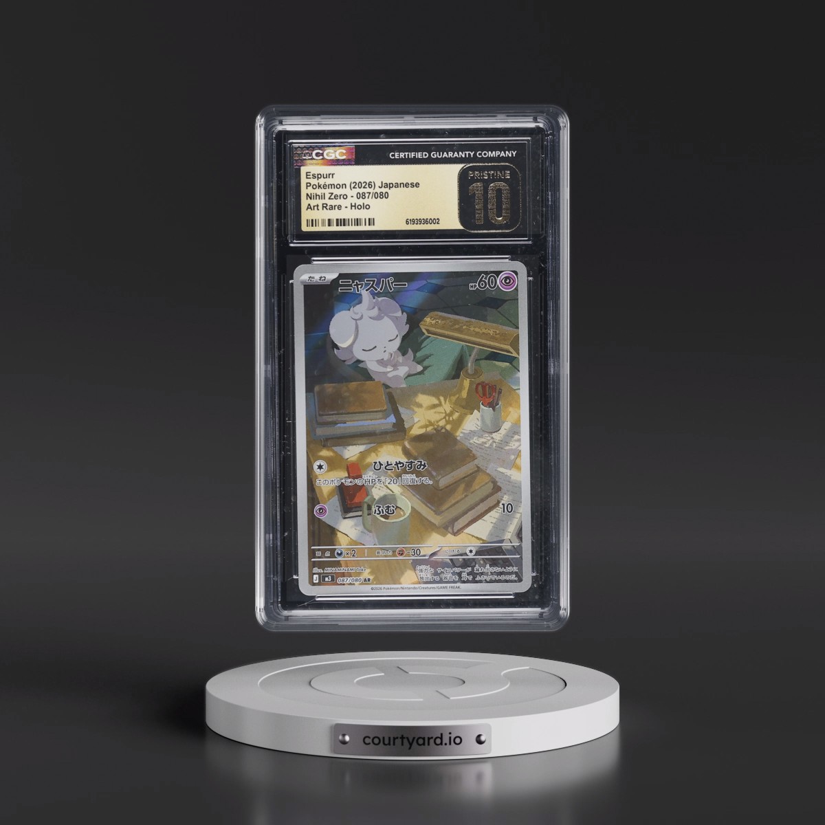 2026 Nihil Zero - M3 #087/080 Espurr - Art Rare Holo (CGC 10 PRISTINE)