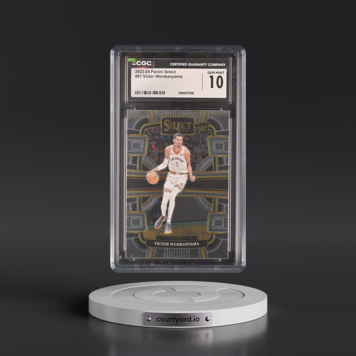 2023 Panini Select #87 Victor Wembanyama (CGC 10 GEM MINT)