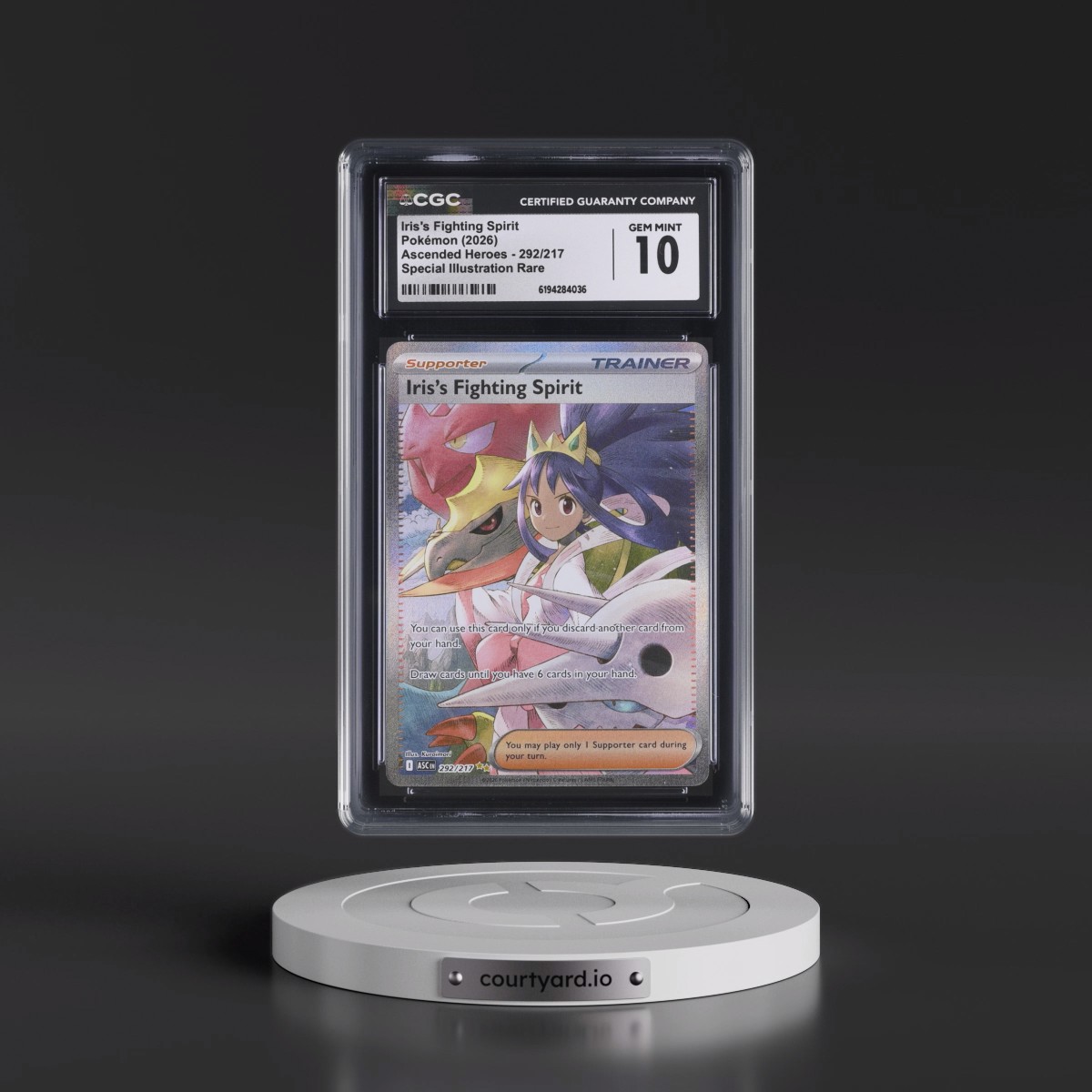 2026 Ascended Heroes - ASC EN Iris's Fighting Spirit - Special Illustration Rare (Holo) #292/217 CGC 10