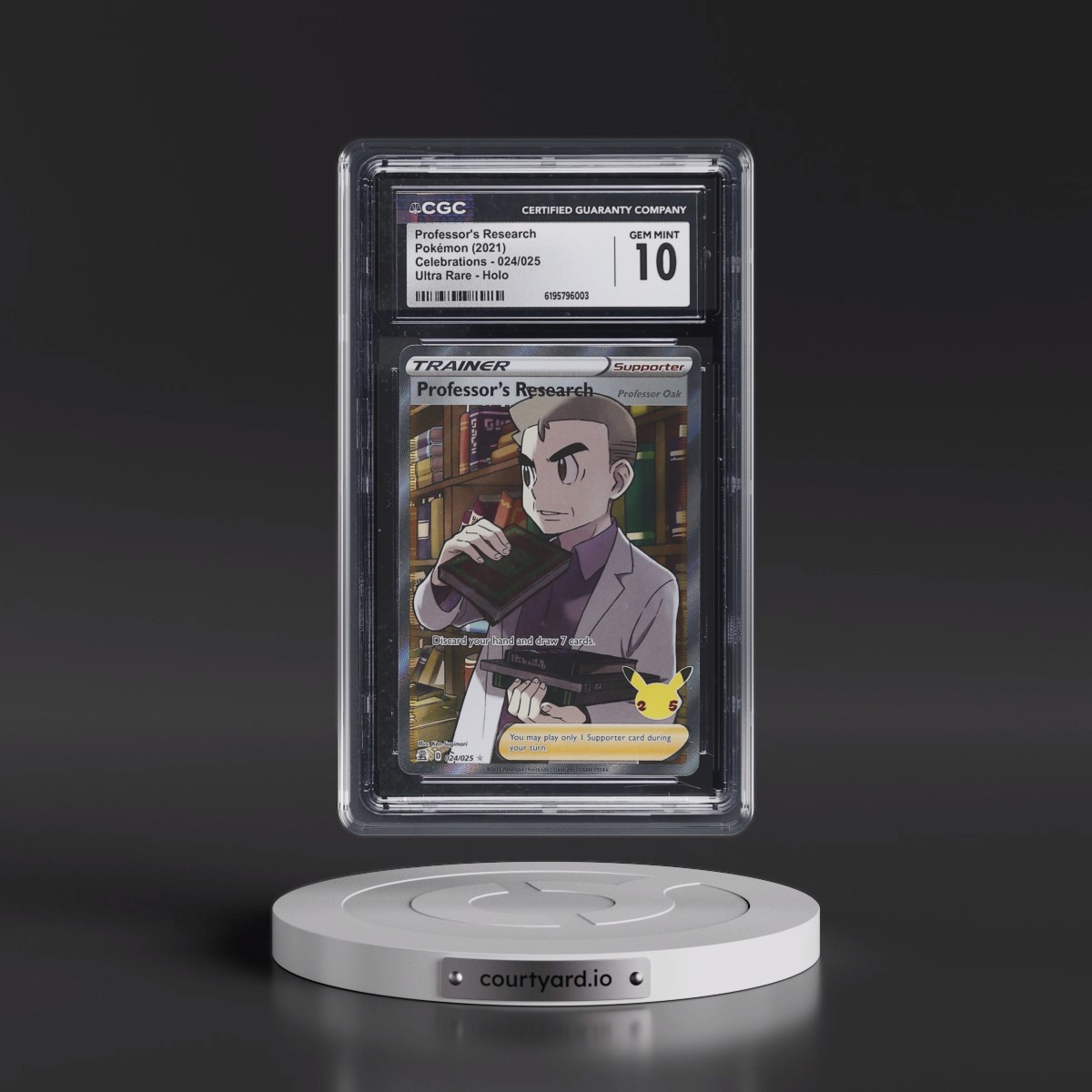 2021 Celebrations #024/025 Professor's Research - Ultra Rare Holo (CGC 10 GEM MINT)