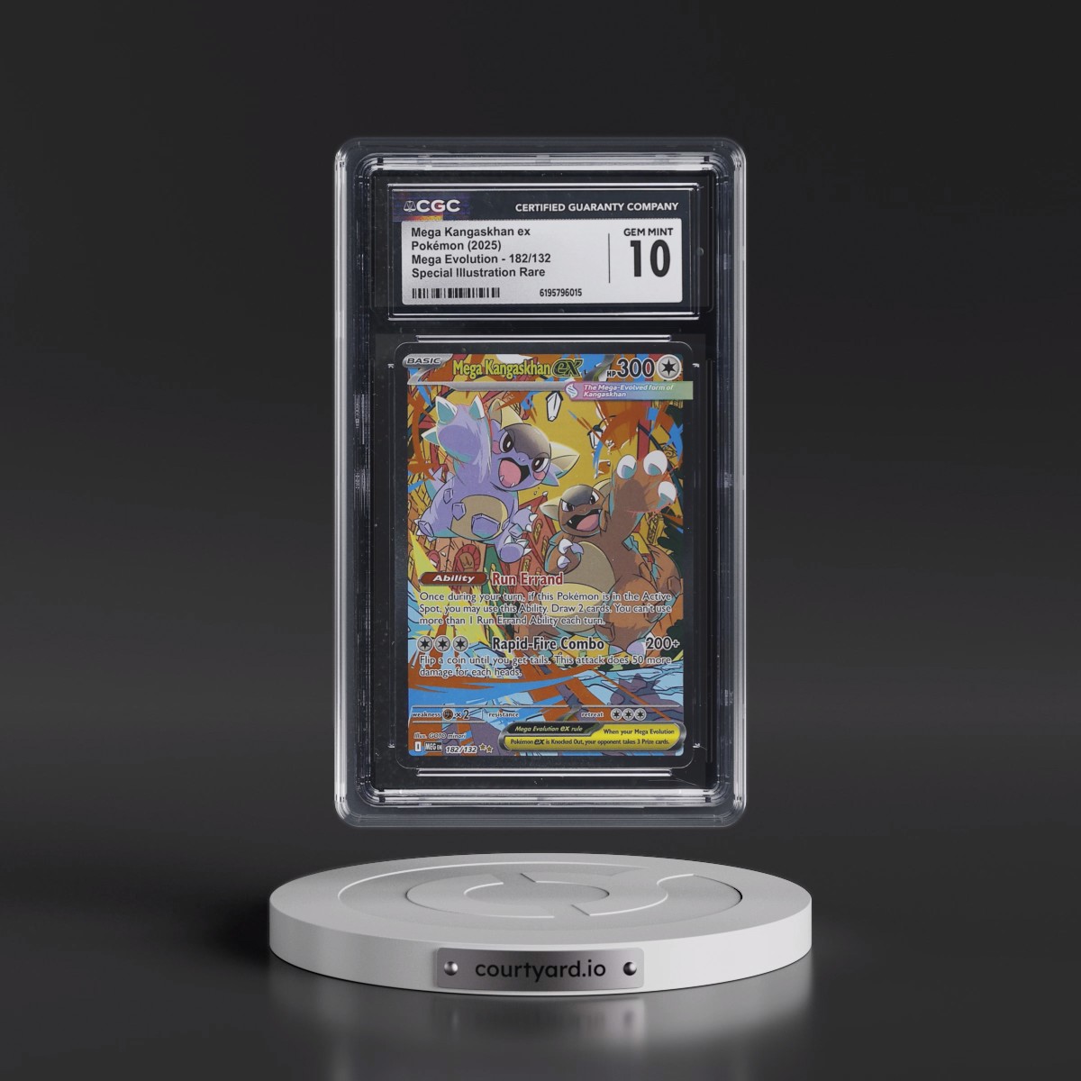 2025 Mega Evolution - MEG EN Mega Kangaskhan ex - Special Illustration Rare (Holo) #182/132 CGC 10