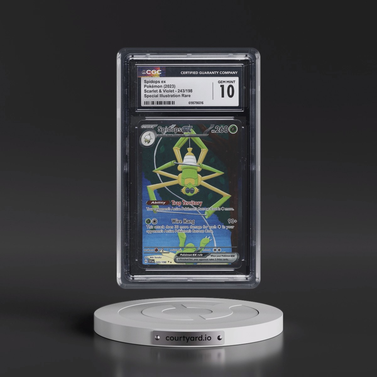 2023 Scarlet & Violet Spidops ex - Special Illustration Rare (Holo) #243/198 CGC 10