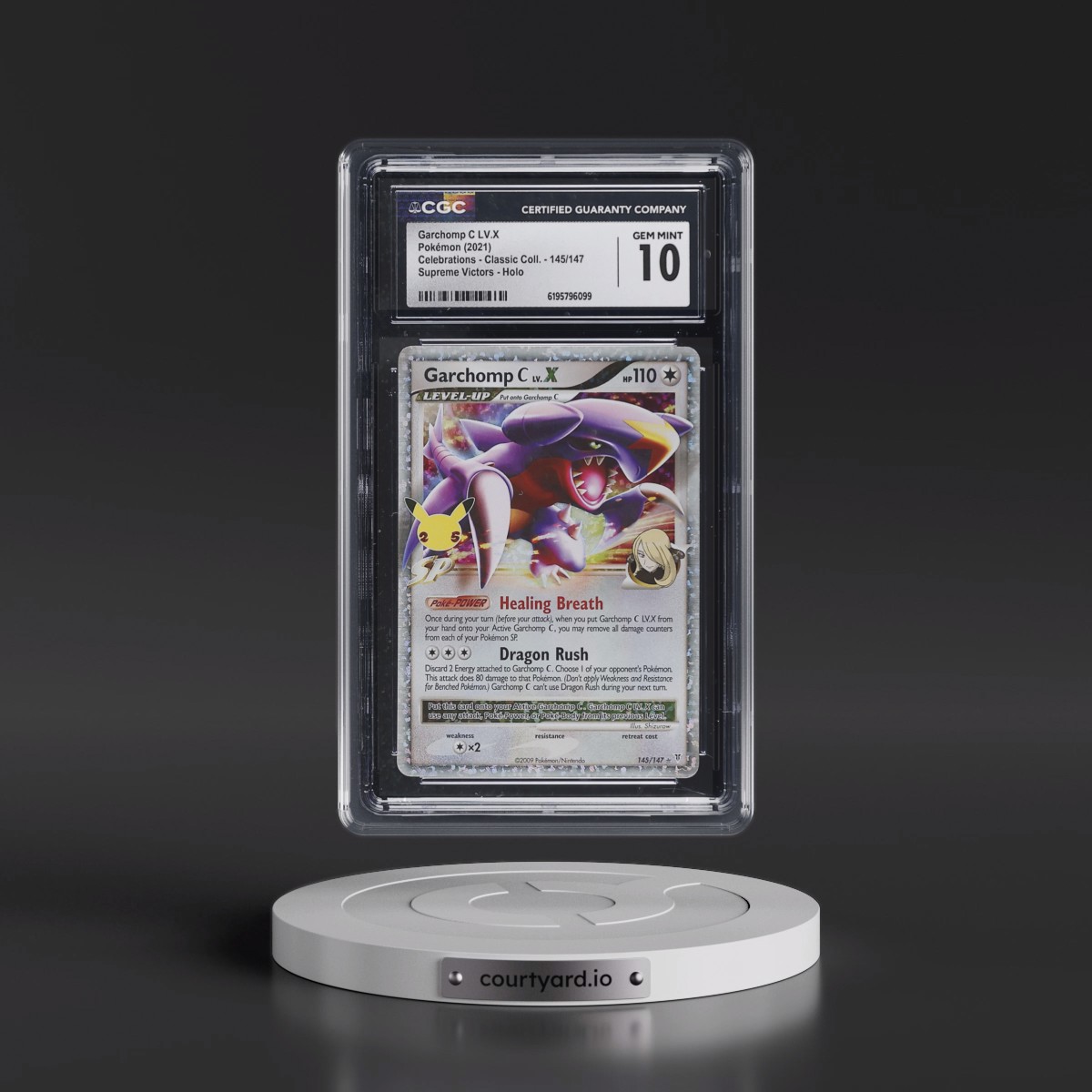 2021 Celebrations - Classic Collection Garchomp C LV.X - Supreme Victors Holo #145/147 CGC 10
