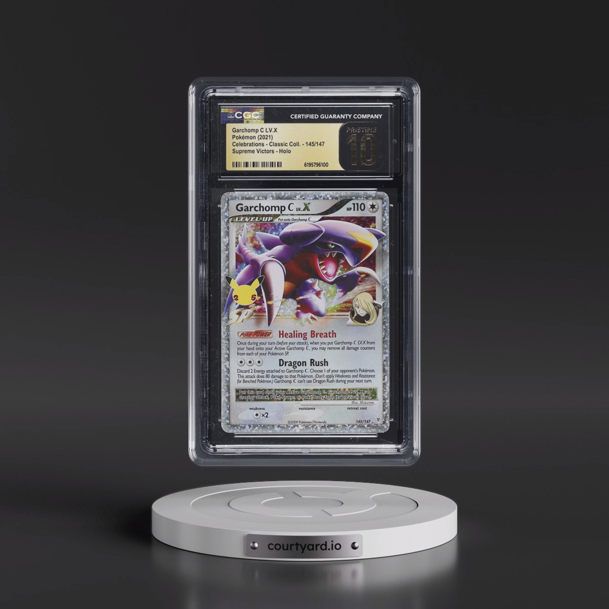 2021 Celebrations - Classic Collection Garchomp C LV.X - Supreme Victors Holo #145/147 CGC 10
