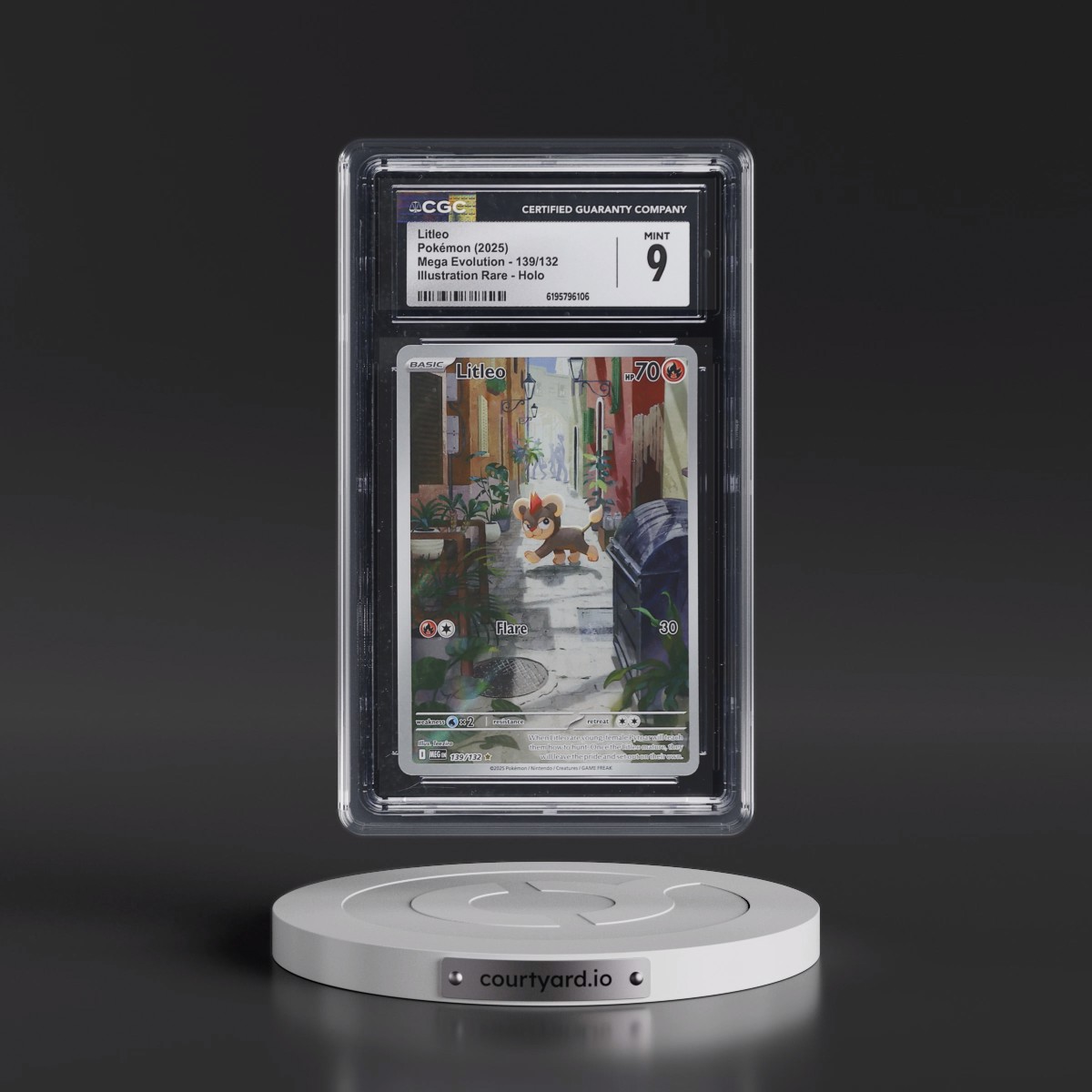 2025 Mega Evolution - MEG EN #139/132 Litleo - Illustration Rare Holo (CGC 9 MINT)