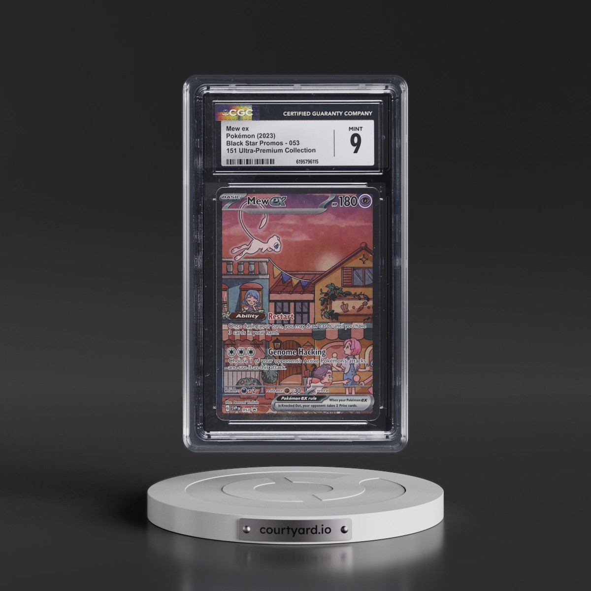 2023 Black Star Promos - Scarlet & Violet SVPEN Mew ex - 151 Ultra-Premium Collection (Holo) #053 CGC 9