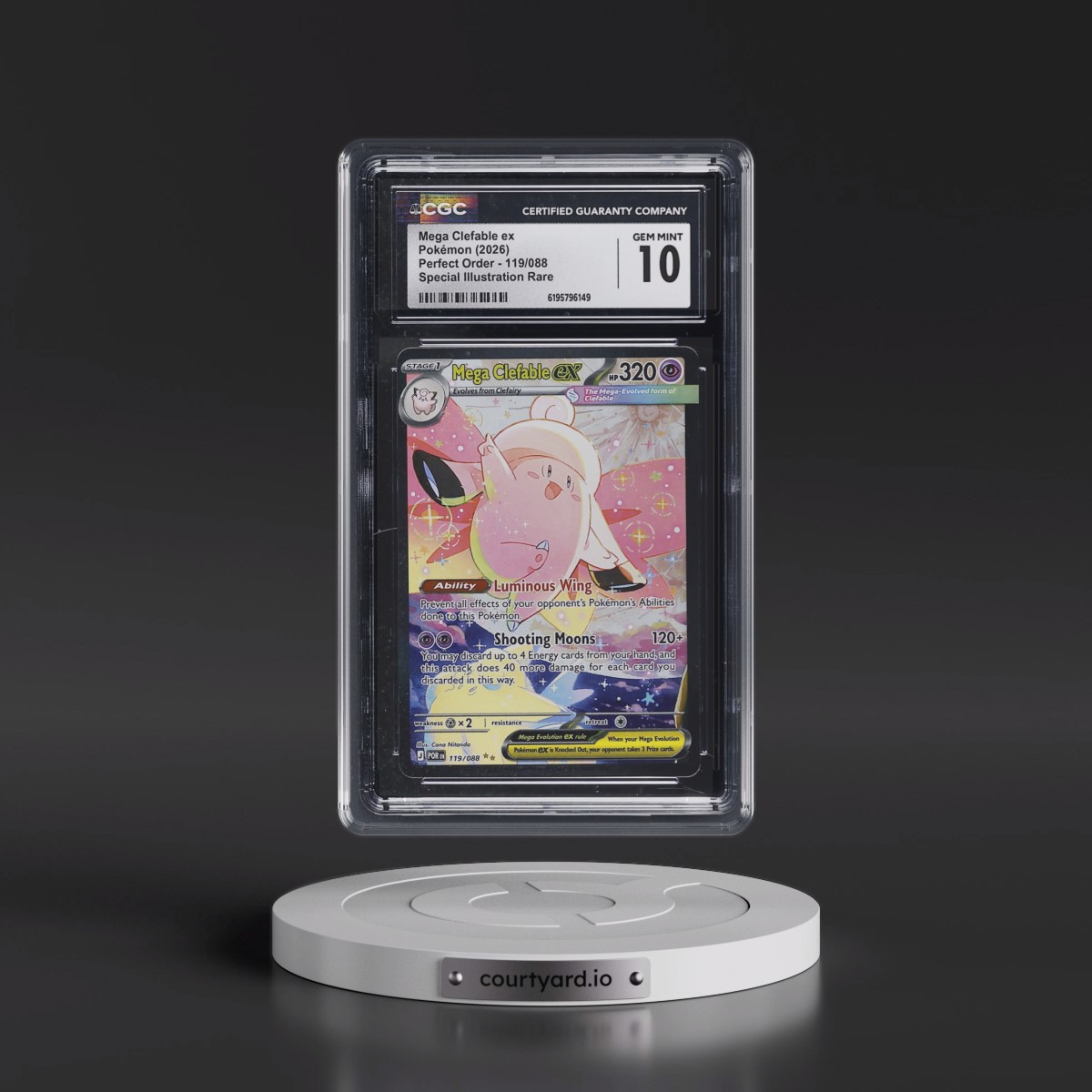 2026 Perfect Order - POR EN #119/088 Mega Clefable ex - Special Illustration Rare (Holo) (CGC 10 GEM MINT)