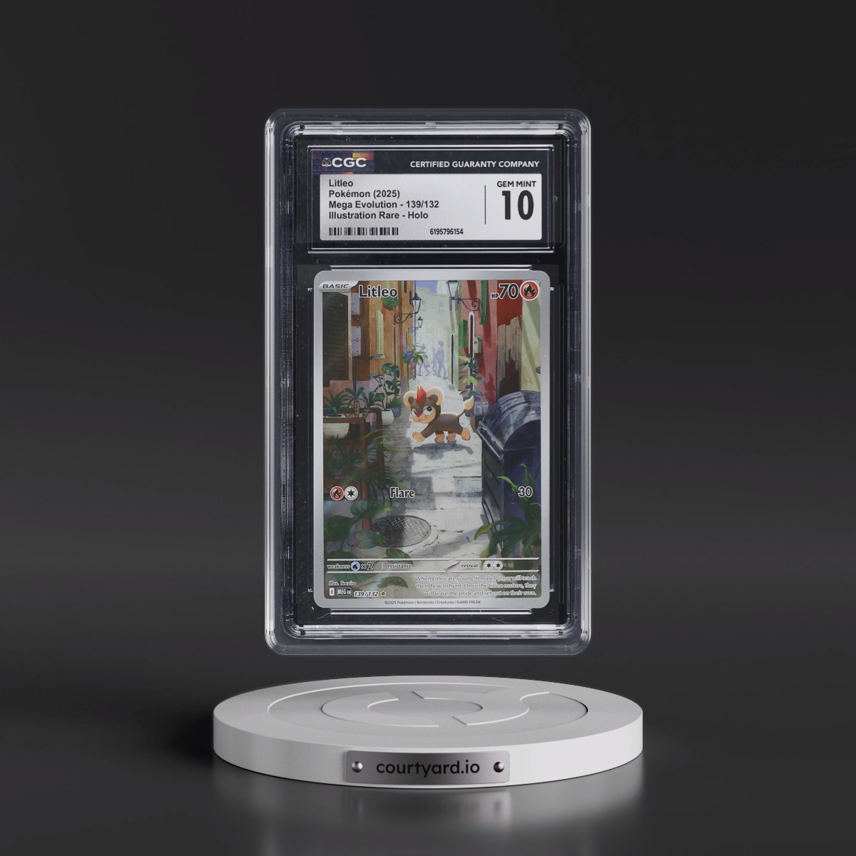 2025 Mega Evolution - MEG EN #139/132 Litleo - Illustration Rare Holo (CGC 10 GEM MINT)