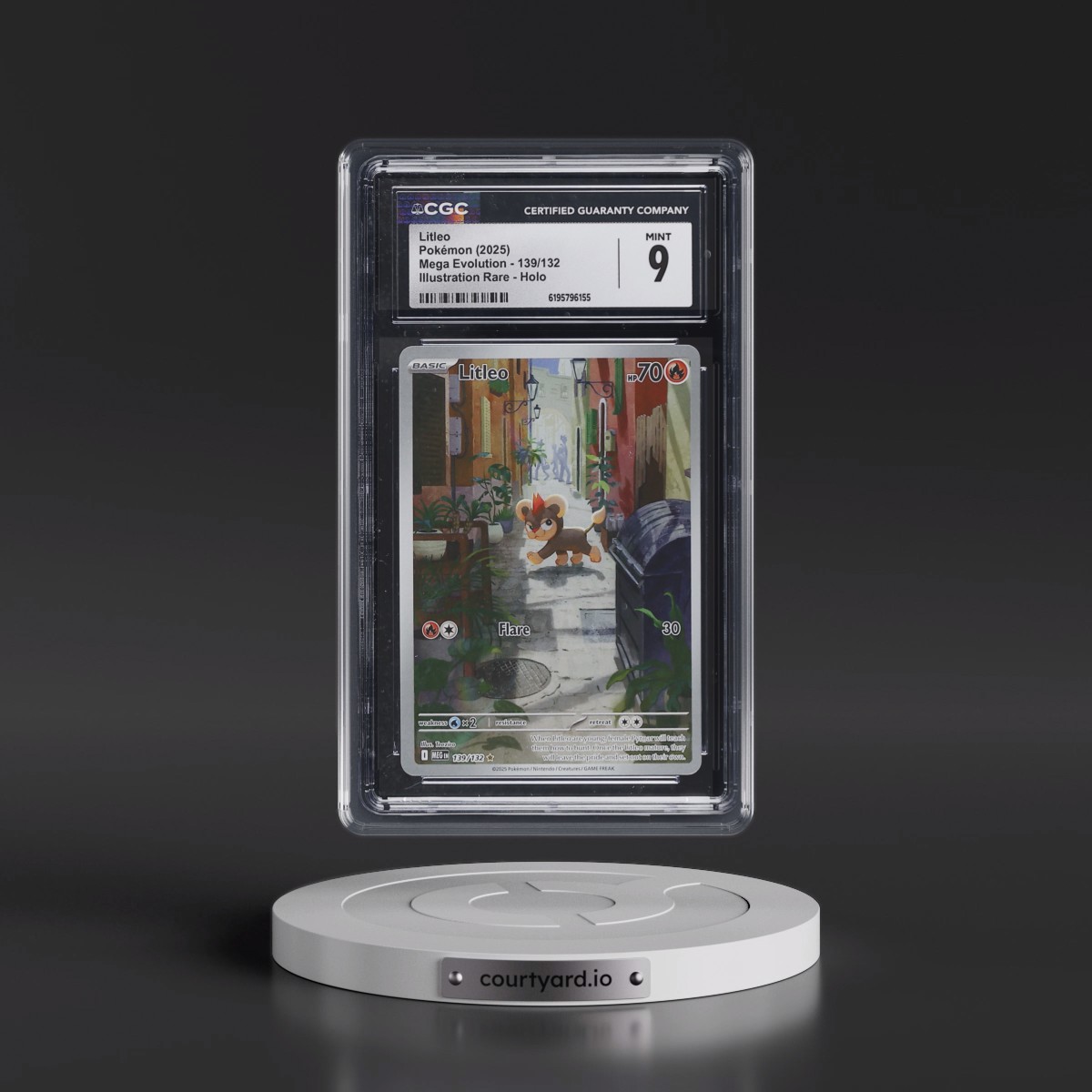 2025 Mega Evolution - MEG EN #139/132 Litleo - Illustration Rare Holo (CGC 9 MINT)