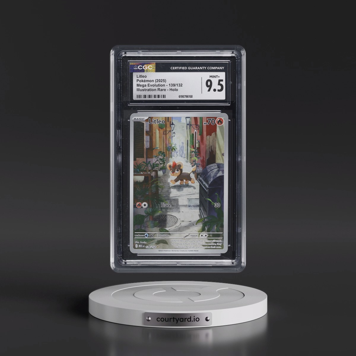 2025 Mega Evolution - MEG EN #139/132 Litleo - Illustration Rare Holo (CGC 9.5 MINT+)