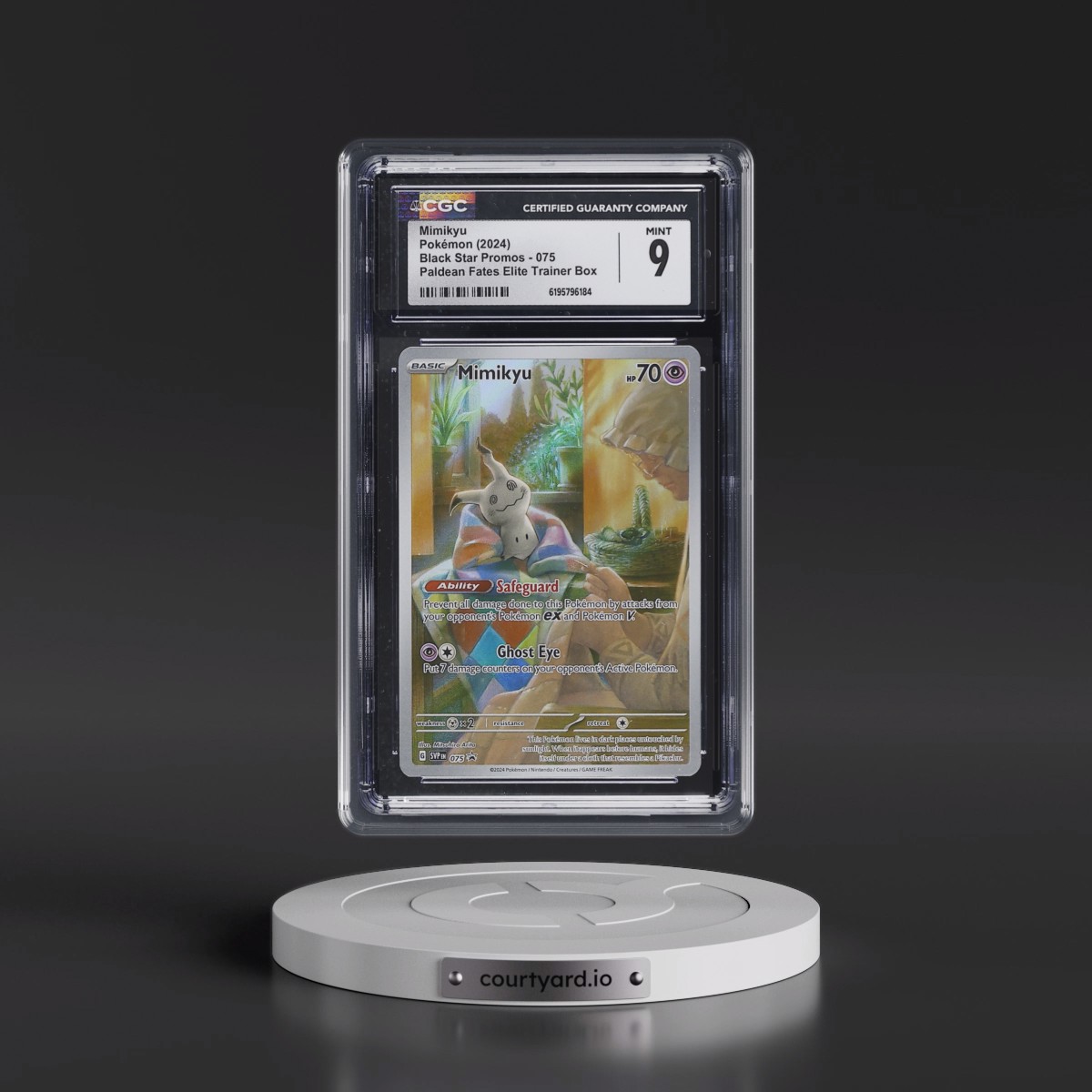2023 Black Star Promos - Scarlet & Violet SVP EN Mimikyu - Paldean Fates Elite Trainer Box (Holo) #075 CGC 9