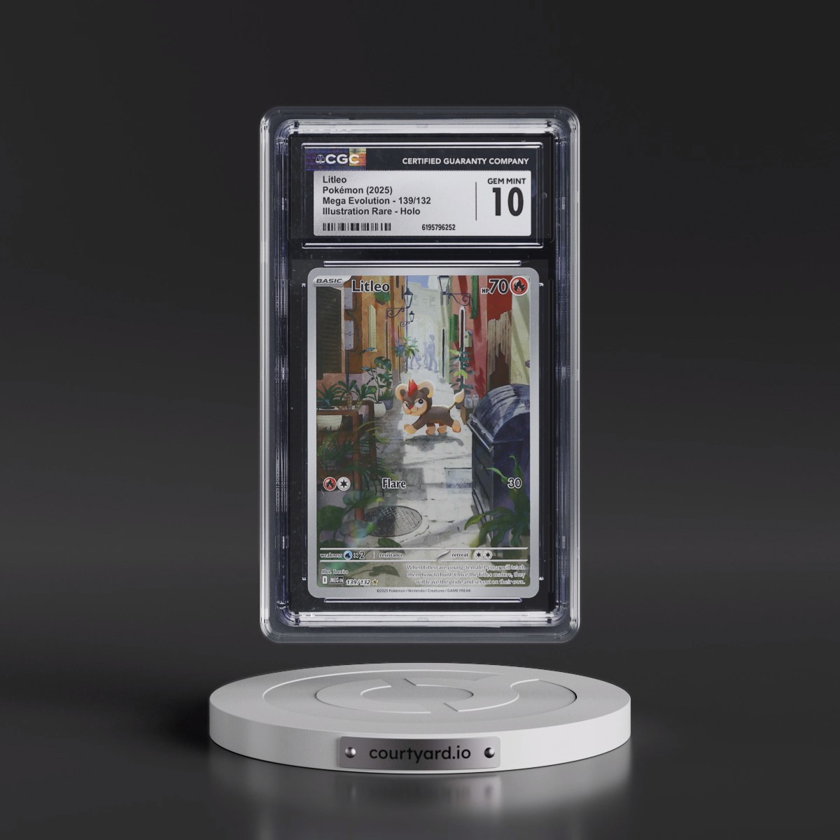 2025 Mega Evolution - MEG EN #139/132 Litleo - Illustration Rare Holo (CGC 10 GEM MINT)