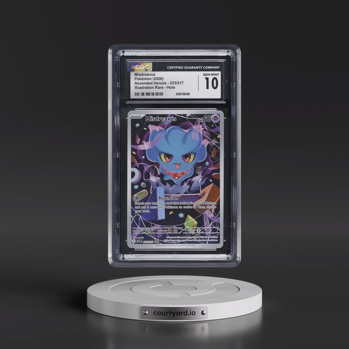2026 Ascended Heroes - ASC EN Misdreavus - Illustration Rare Holo #233/217 CGC 10