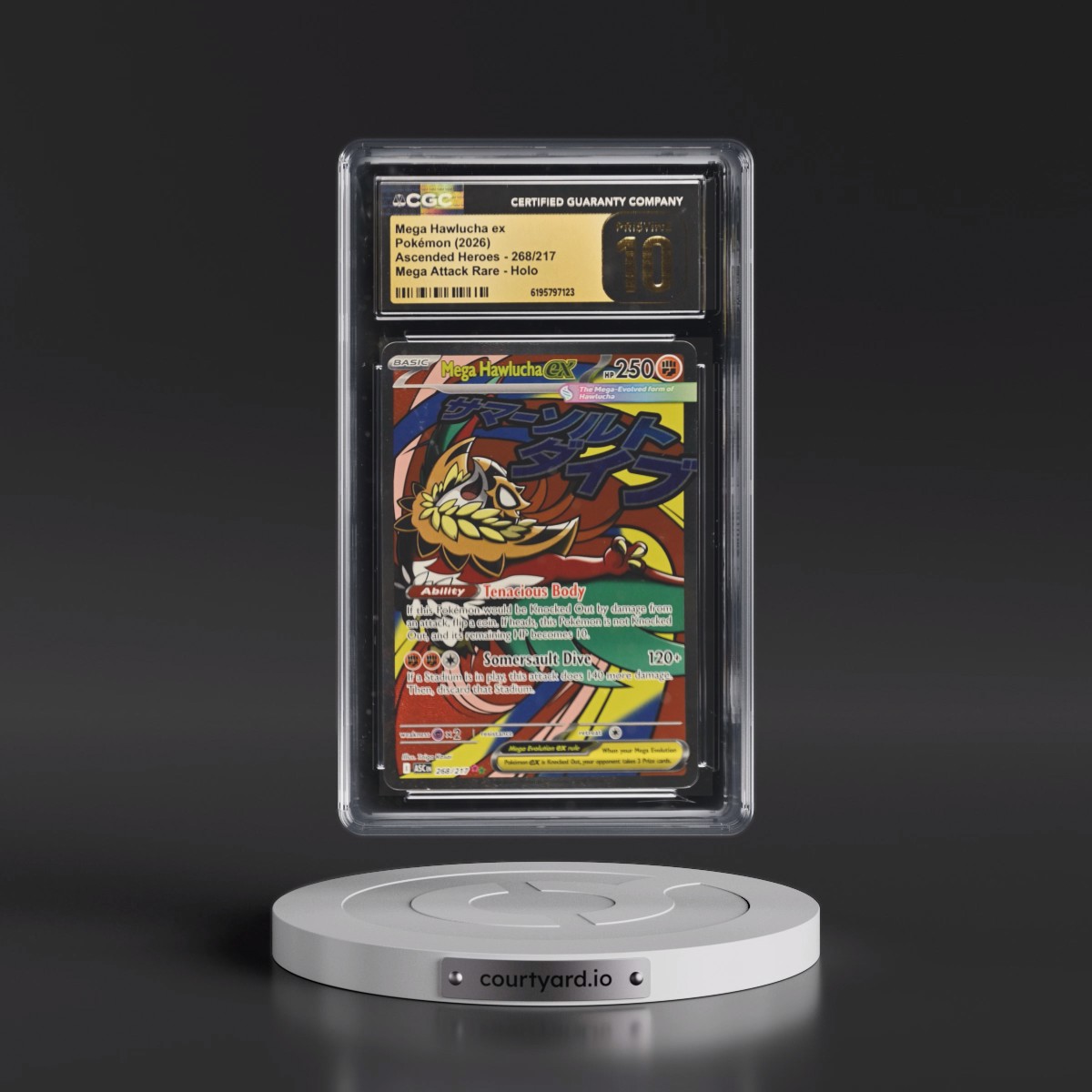 2026 Ascended Heroes - ASC EN Mega Hawlucha ex - Mega Attack Rare Holo #268/217 CGC 10