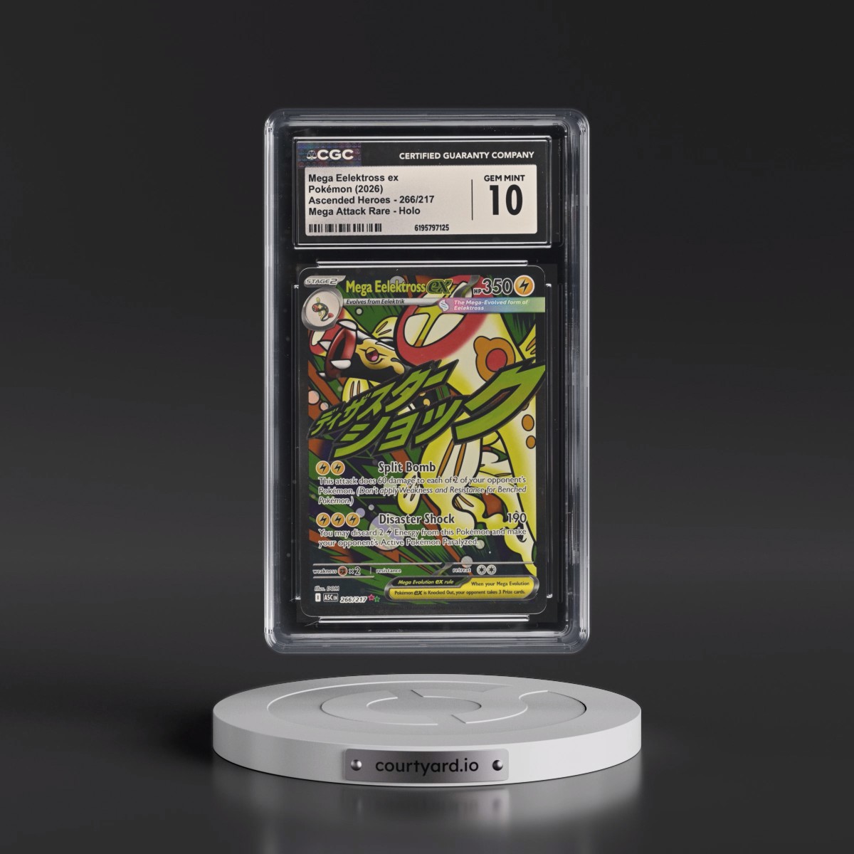 2026 Ascended Heroes - ASC EN Mega Eelektross ex - Mega Attack Rare Holo #266/217 CGC 10