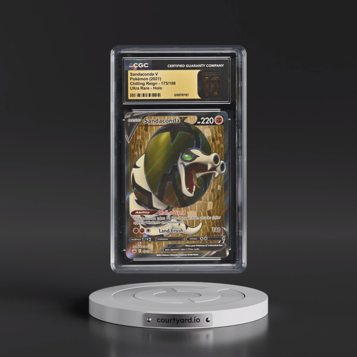2021 Chilling Reign Sandaconda V - Ultra Rare Holo #175/198 CGC 10