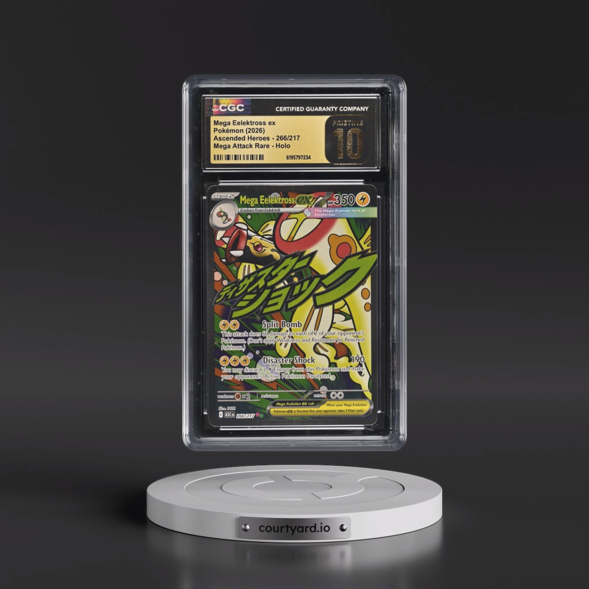 2026 Ascended Heroes - ASC EN #266/217 Mega Eelektross ex - Mega Attack Rare Holo (CGC 10 PRISTINE)