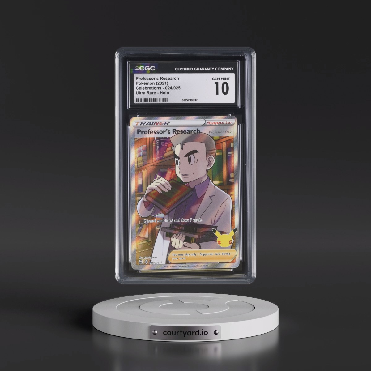 2021 Celebrations #024/025 Professor's Research - Ultra Rare Holo (CGC 10 GEM MINT)