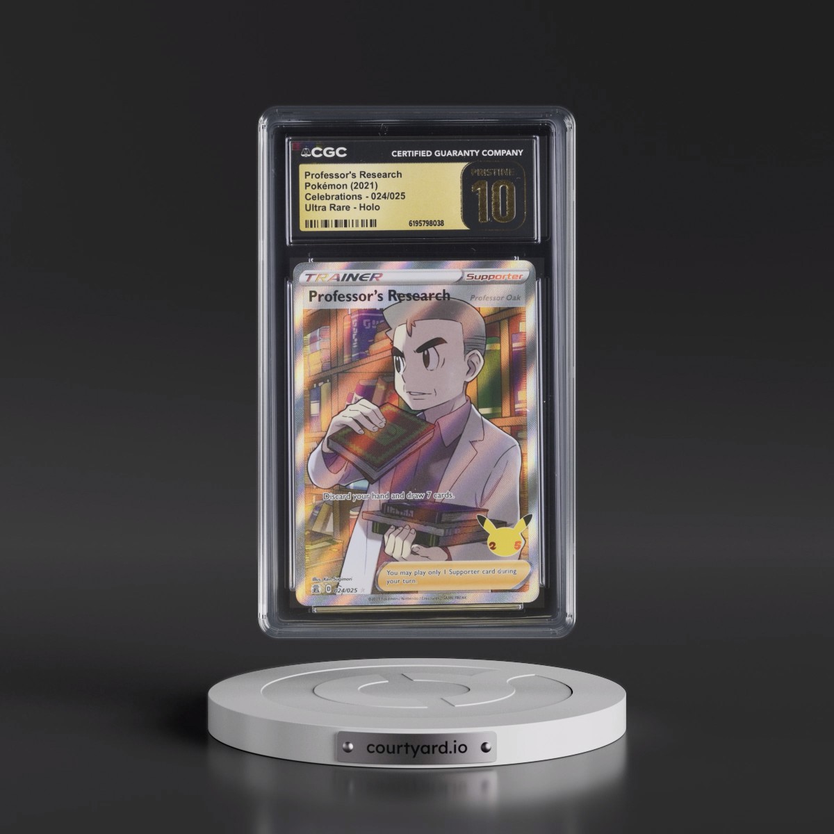 2021 Celebrations #024/025 Professor's Research - Ultra Rare Holo (CGC 10 PRISTINE)
