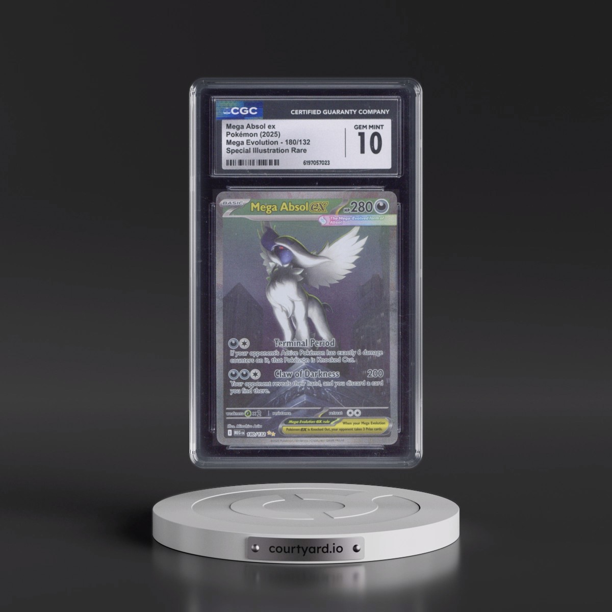 2025 Mega Evolution - MEG EN Mega Absol ex - Special Illustration Rare (Holo) #180/132 CGC 10