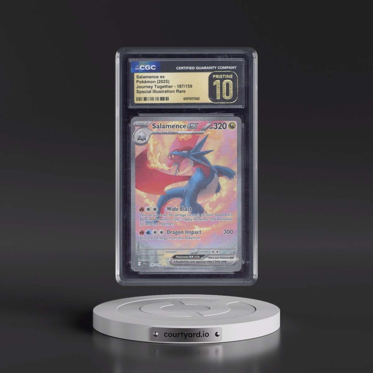 2024 Journey Together - JTG EN #187/159 Salamence ex - Special Illustration Rare (Holo) (CGC 10 PRISTINE)