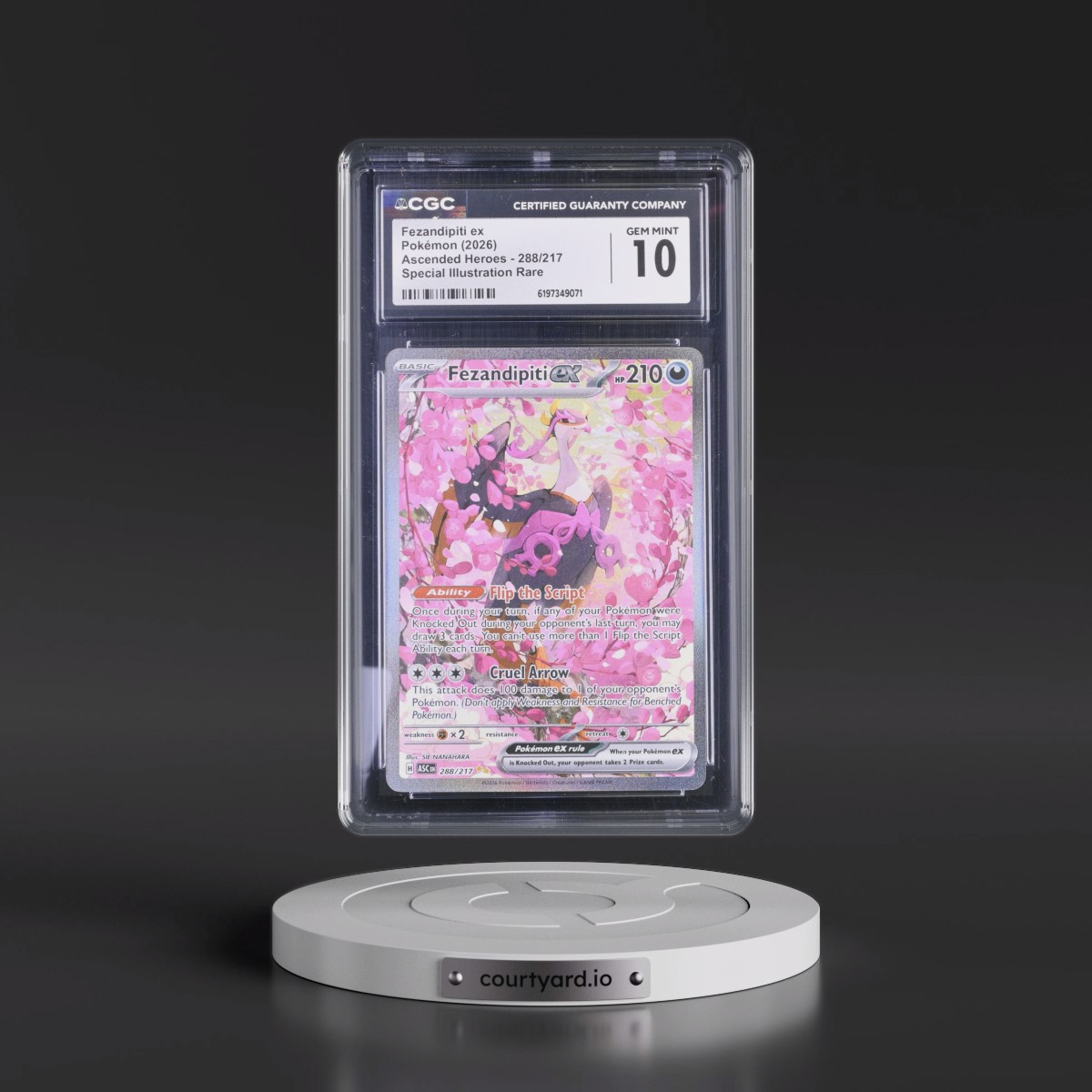 2026 Ascended Heroes - ASC EN #288/217 Fezandipiti ex - Special Illustration Rare (Holo) (CGC 10 GEM MINT)