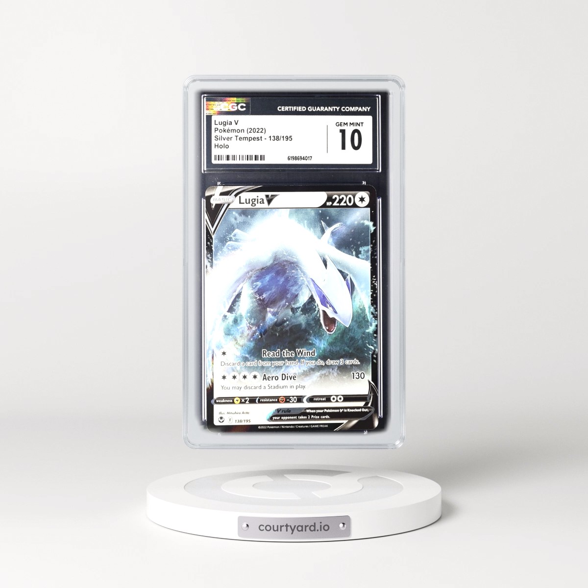 2022 Silver Tempest #138/195 Lugia V - Holo (CGC 10 GEM MINT)