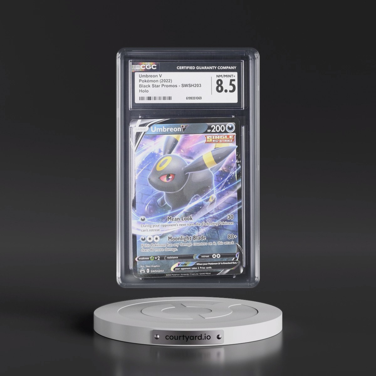 2017 Black Star Promos - Sword & Shield #SWSH203 Umbreon V - Holo (CGC 8.5 NM-MT+)