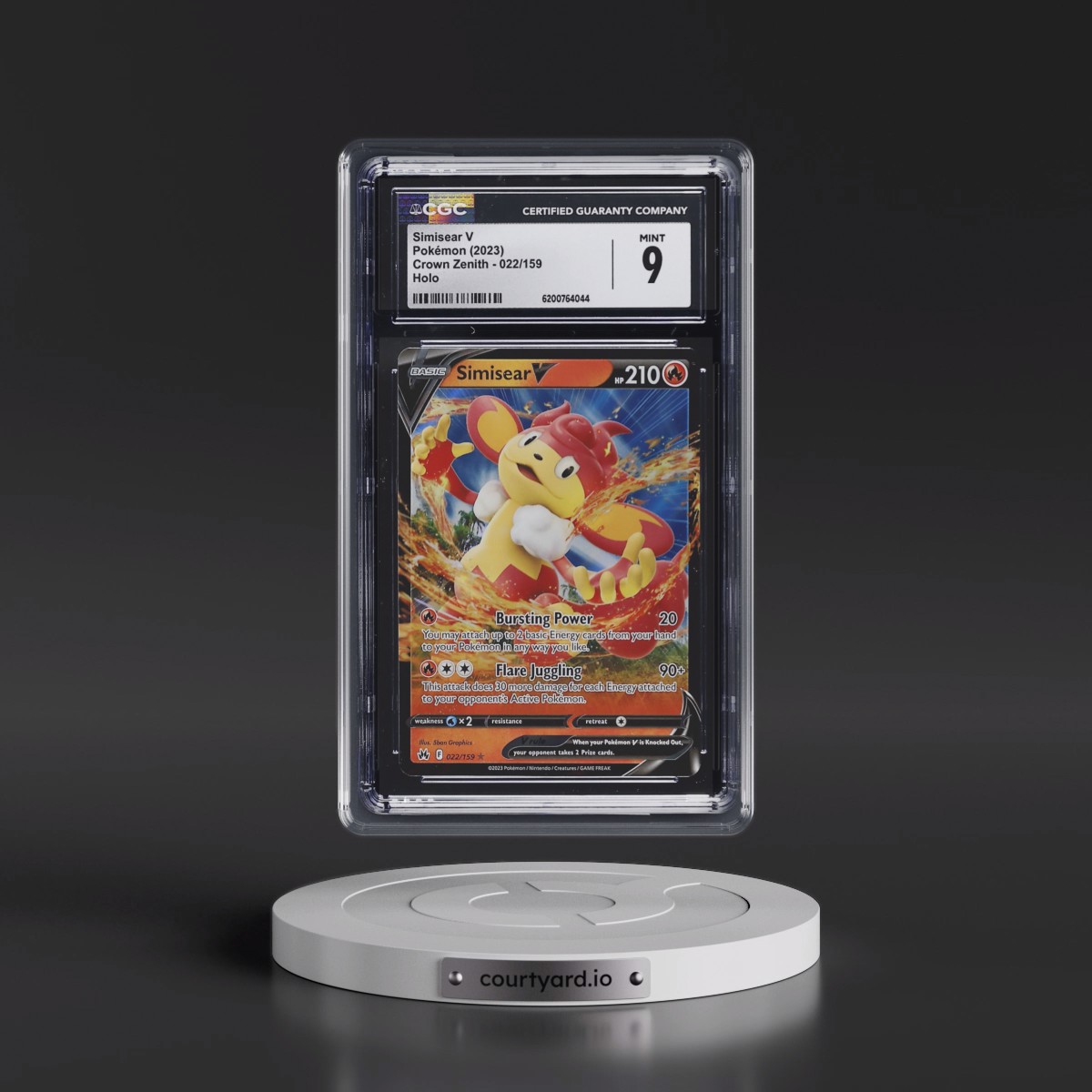 2023 Crown Zenith #022/159 Simisear V - Holo (CGC 9 MINT)