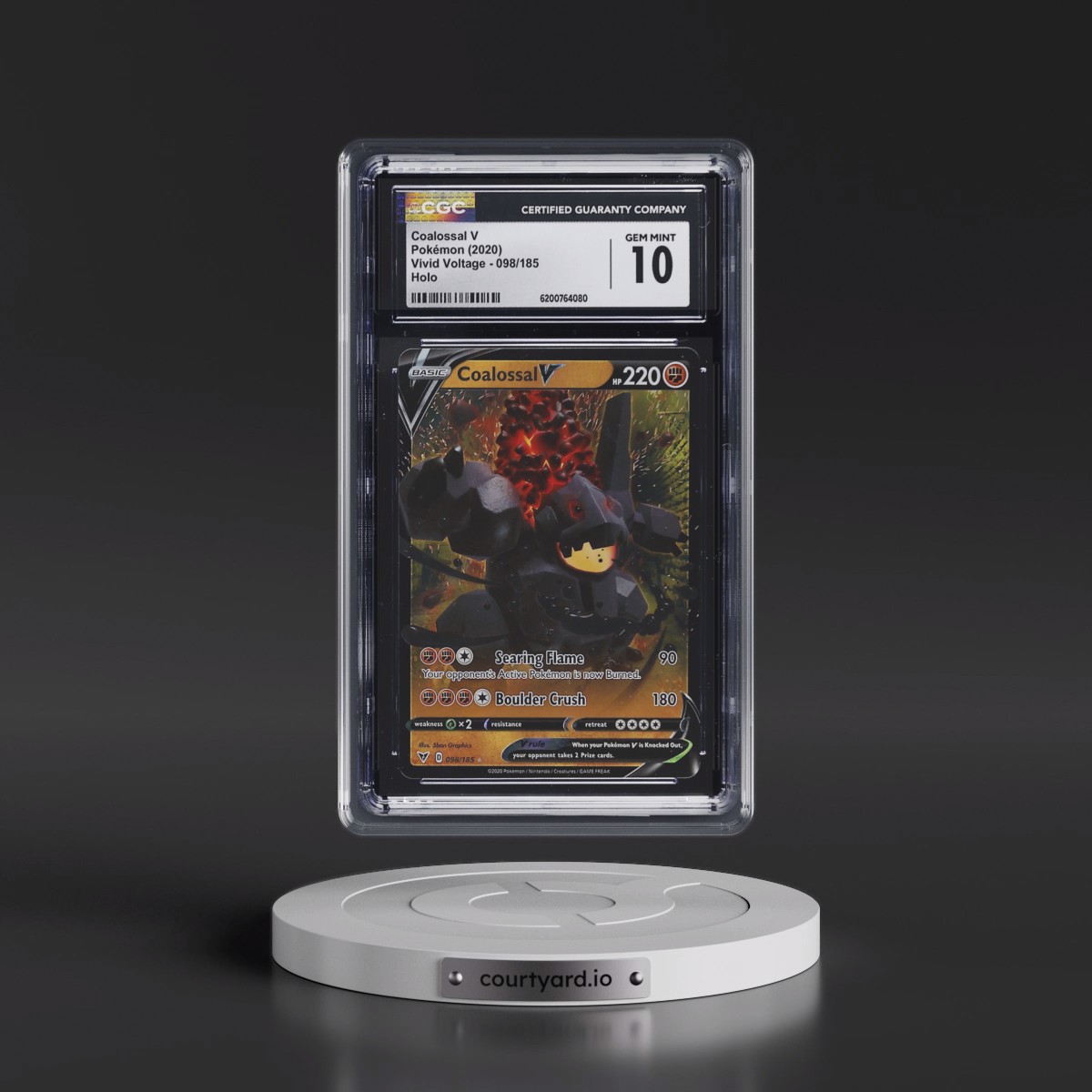 2020 Vivid Voltage #098/185 Coalossal V - Holo (CGC 10 GEM MINT)