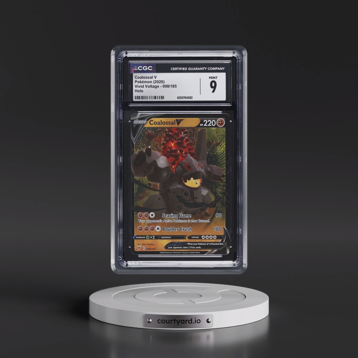 2020 Vivid Voltage #098/185 Coalossal V - Holo (CGC 9 MINT)