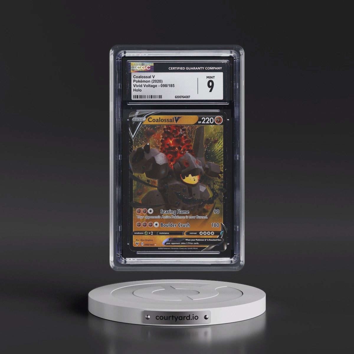2020 Vivid Voltage #098/185 Coalossal V - Holo (CGC 9 MINT)