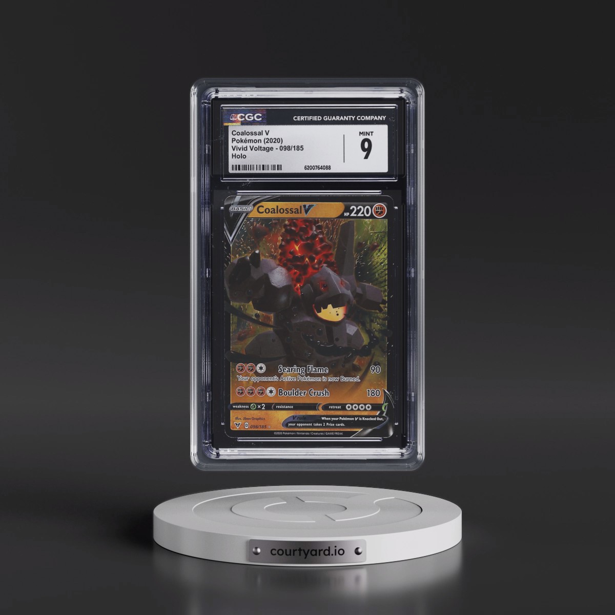 2020 Vivid Voltage #098/185 Coalossal V - Holo (CGC 9 MINT)