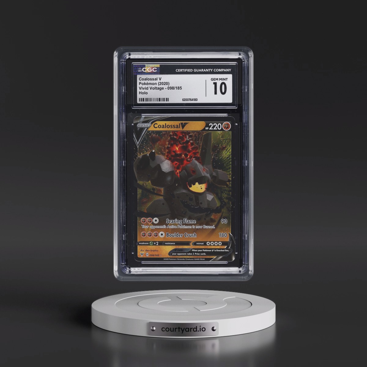 2020 Vivid Voltage #098/185 Coalossal V - Holo (CGC 10 GEM MINT)