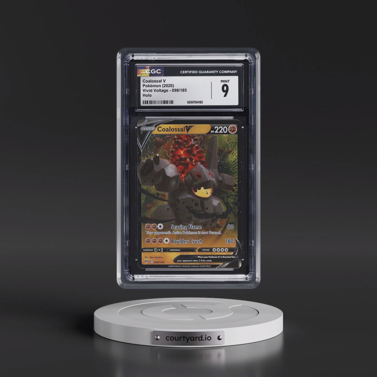 2020 Vivid Voltage #098/185 Coalossal V - Holo (CGC 9 MINT)