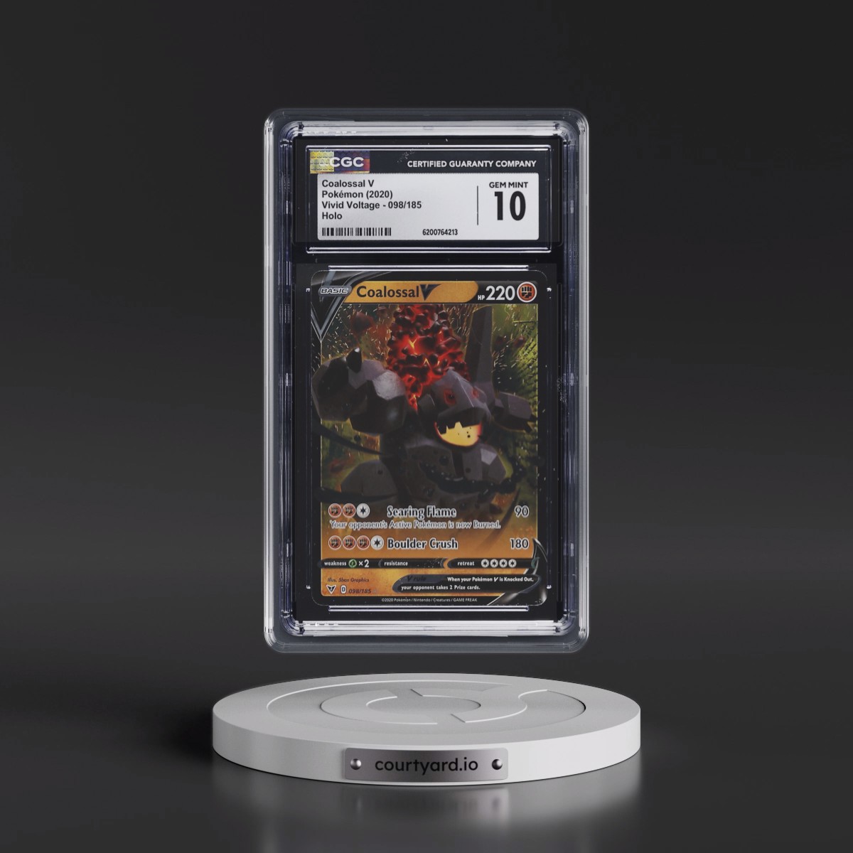 2020 Vivid Voltage #098/185 Coalossal V - Holo (CGC 10 GEM MINT)
