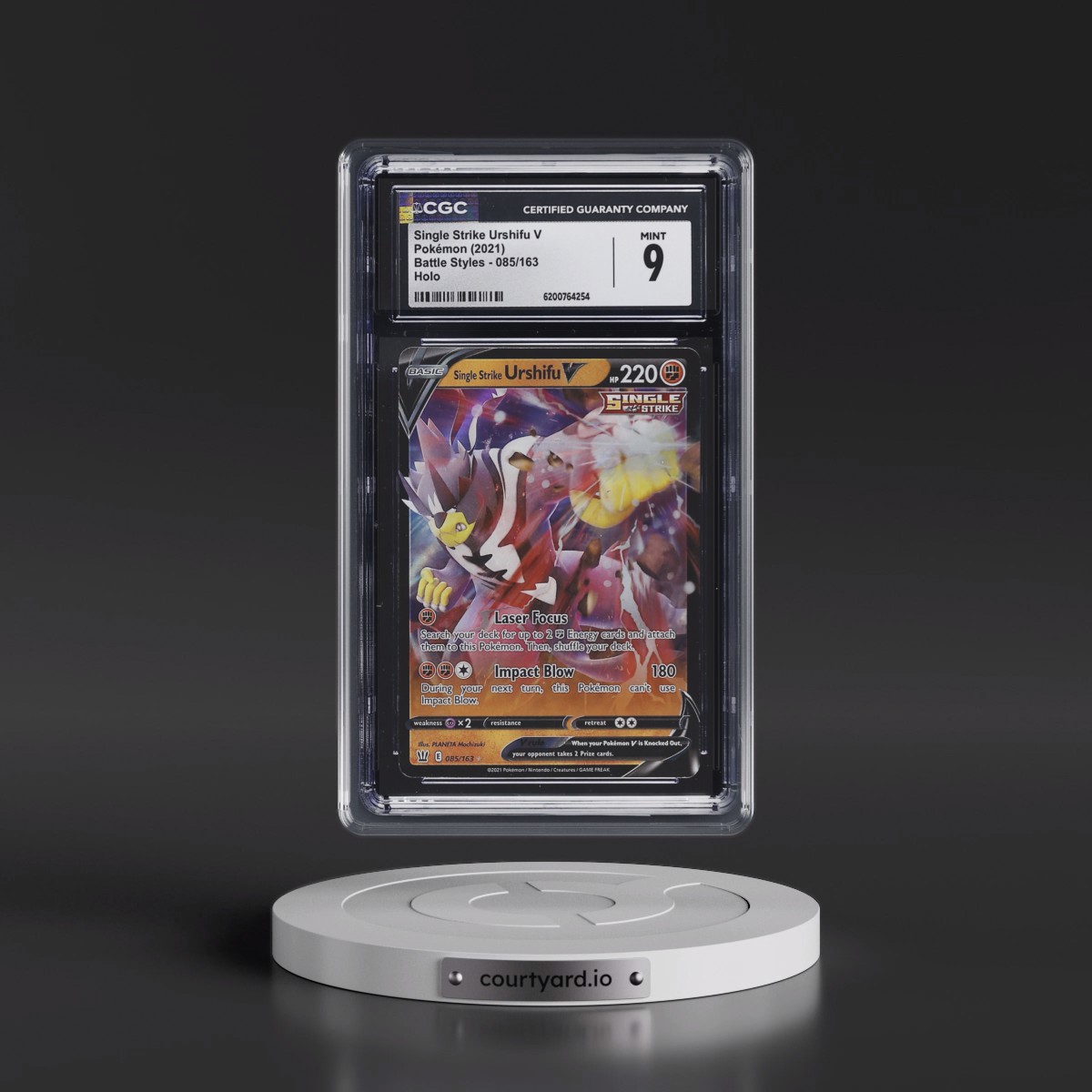 2021 Battle Styles Single Strike Urshifu V - Holo #085/163 CGC 9