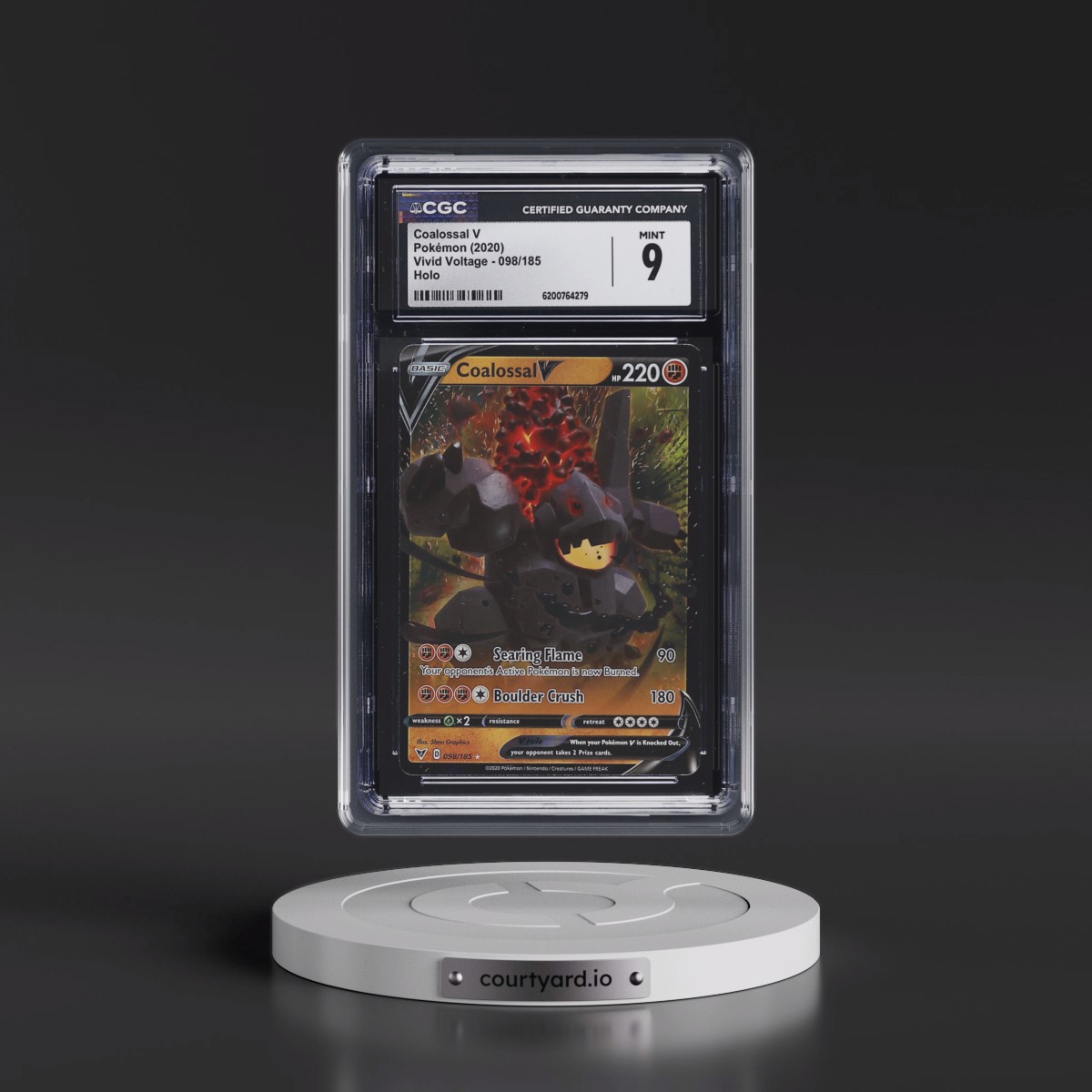 2020 Vivid Voltage #098/185 Coalossal V - Holo (CGC 9 MINT)