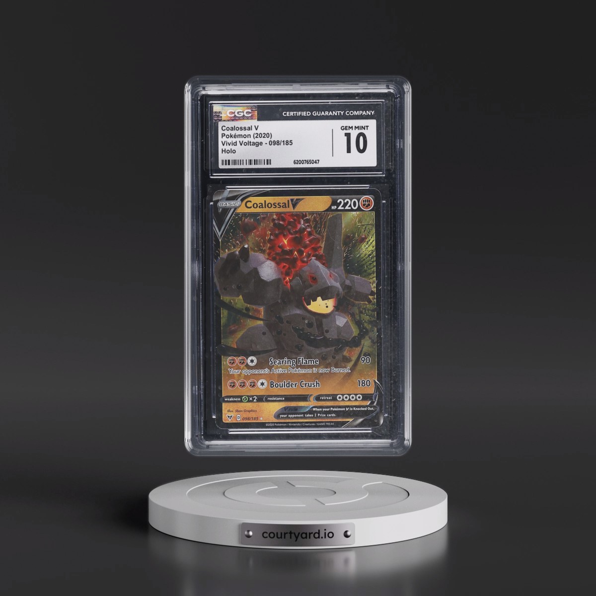 2020 Vivid Voltage #098/185 Coalossal V - Holo (CGC 10 GEM MINT)